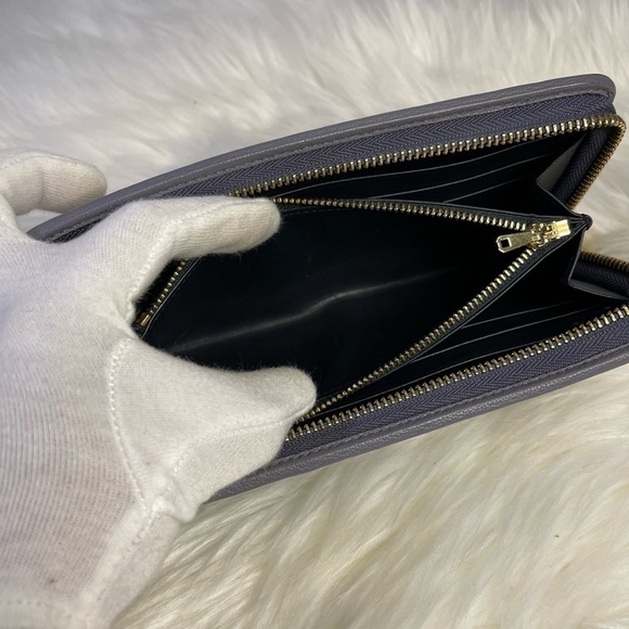 LOEWE continental leather zip wallet in gray - Picture 7 of 14